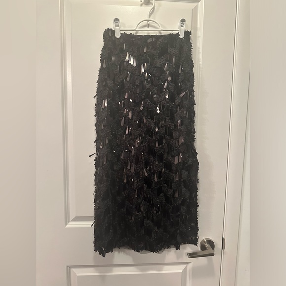 Zara black sequin skirt - Picture 3 of 7
